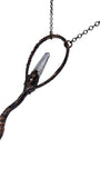 Copper Tree Limb Broom Pendant with Kyanite and Vera Cruz Amethyst Point