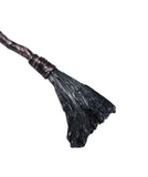 Copper Tree Limb Broom Pendant with Kyanite and Vintage Green Glass