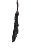 Copper Tree Limb Broom Pendant with Kyanite Fan and Moonstone