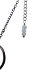 Copper Tree Limb Broom Pendant with Kyanite Fan and Moonstone