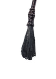 Copper Tree Limb Broom Pendant with Black Kyanite Fan and Garnet