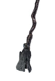 Copper Tree Limb Broom Pendant with Black Kyanite Fan and Labradorite