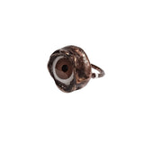 Copper Brown Eye Ring Size 9 1/4