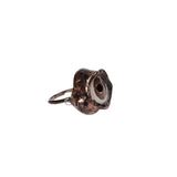 Copper Brown Eye Ring Size 9 1/4