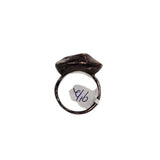Copper Small Brown Eye Ring Size 9 1/2