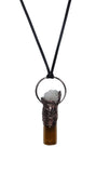 Moroccan Crystal Copper Top Glass Aromatherapy Glass Bottle Pendant
