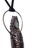 Tabasco Geode Copper Top Aromatherapy Glass Bottle Pendant