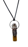Tabasco Geode Copper Top Glass Aromatherapy Bottle Pendant