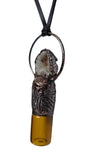 Tabasco Geode Copper Top Glass Aromatherapy Bottle Pendant