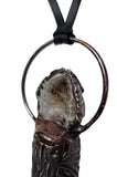 Tabasco Geode Copper Top Glass Aromatherapy Bottle Pendant