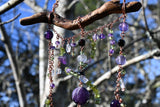 Brewing Amethyst & Peridot Cauldron Suncatcher / Wall Art