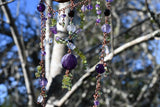 Brewing Amethyst & Peridot Cauldron Suncatcher / Wall Art