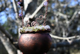 Brewing Amethyst & Peridot Cauldron Suncatcher / Wall Art