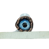Blue Glass Eye Copper Ring Size 8