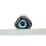 Glass Blue Eye Copper Ring Size 10