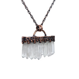 Tiny Elegance 9 Crystal Quartz Point Pendant