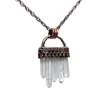 Tiny Elegance Quartz Crystal Point Pendant