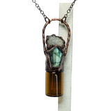 Labradorite with Moroccan Cluster 2 ml Aromatherapy Bottle Pendant