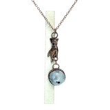 Holding the Moon in My Hand Pendant with Tourmalated Moonstone