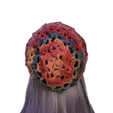 Crochet Skull Beanie - Shades of Autumn