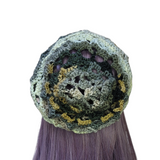 Crochet Skull Beanie - Shades of Forest Fog
