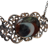 Filigree Pendant with Moss Agate