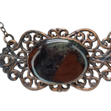 Filigree Pendant with Moss Agate