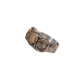 Copper Ring with Sun Stone Size 8