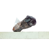 Raw Fluorite Nugget Copper Ring Size 8-1/4