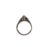 Raw Hessonite Garnet Ring Size 7 1/4