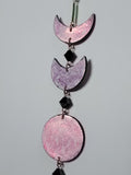 Pink Limeade Moon Phase Suncatcher Wall Hanging