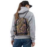 The Transition Hour Watercolor Drawstring bag