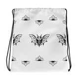 Whispering Wings Bat Drawstring bag - Brick