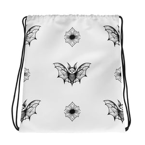 Whispering Wings Bat Drawstring bag - Half Drop
