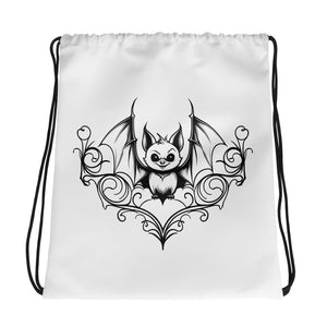 Filigree Cheeky Bat Drawstring bag