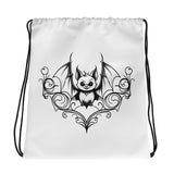 Filigree Cheeky Bat Drawstring bag