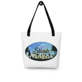 Slainte Mushroom Village Watercolor Painting Tote bag