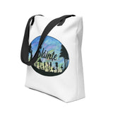 Slainte Mushroom Village Watercolor Painting Tote bag