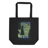 On the Trail watercolor painting Eco Tote Bag