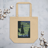 On the Trail watercolor painting Eco Tote Bag