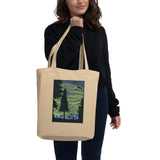 On the Trail watercolor painting Eco Tote Bag