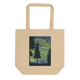 On the Trail watercolor painting Eco Tote Bag