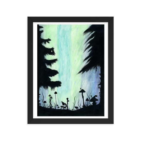 Don't Beam Me Up Watercolor Painting Framed poster