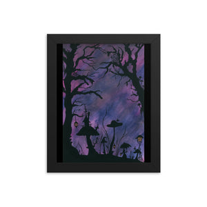 The Midnight Hour Watercolor Framed poster