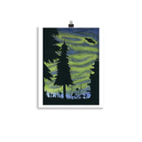 On the Trail watercolor painting Poster