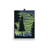 On the Trail watercolor painting Poster