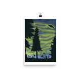 On the Trail watercolor painting Poster