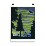 On the Trail watercolor painting Poster