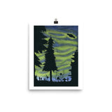 On the Trail watercolor painting Poster