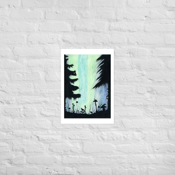Don't Beam Me Up Watercolor Painting Poster